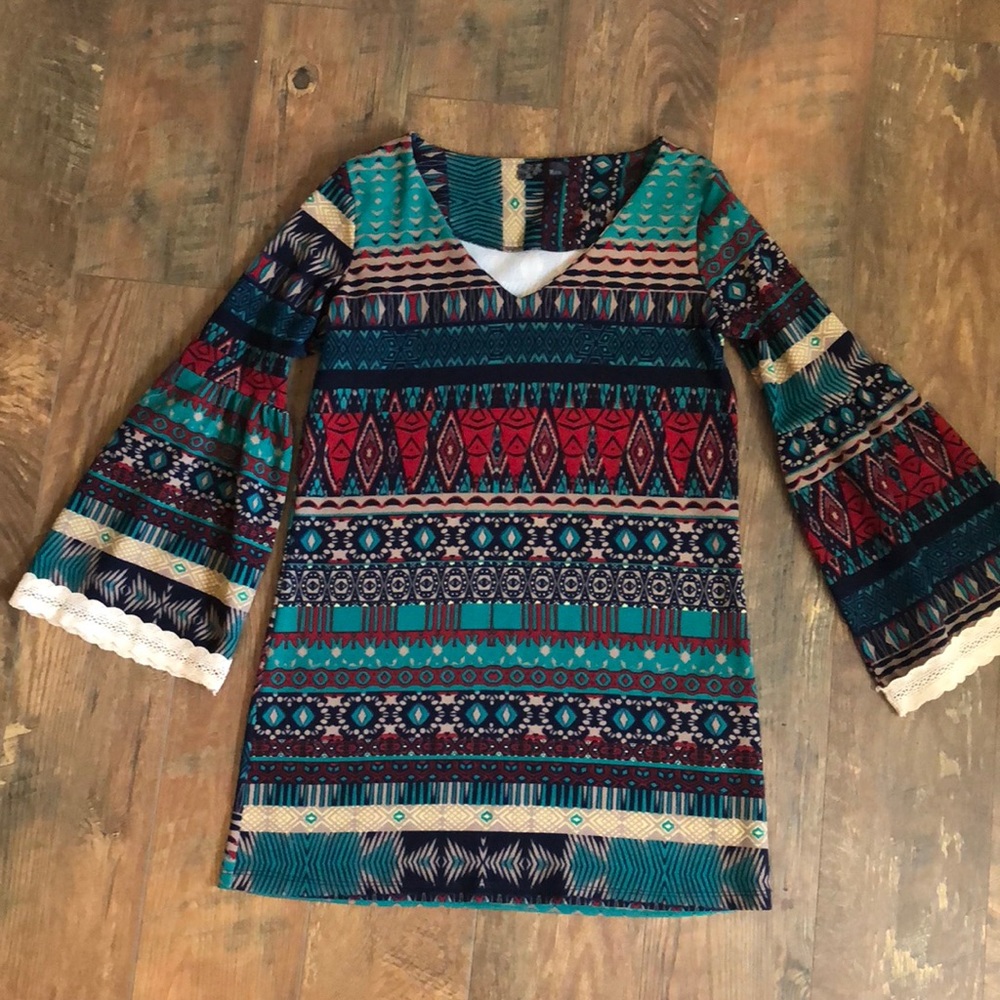 Long sleeve tunic dress